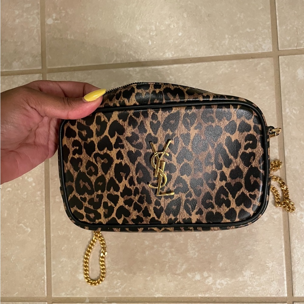 Lou Lou leapord leather crossbody